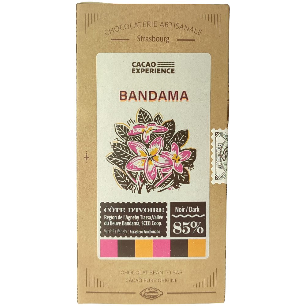 Bandama chocolat Côte d'Ivoire 85%, Cacao Expérience 1